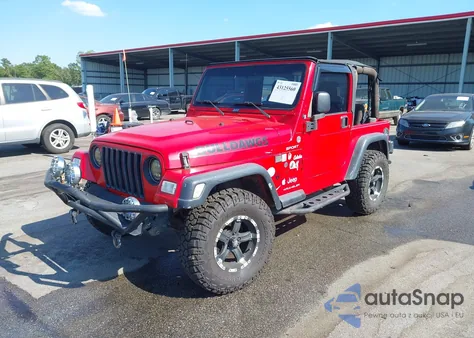 2005 Jeep Wrangler Sport из США, поврежденный, VIN 1J4FA49S55P313606